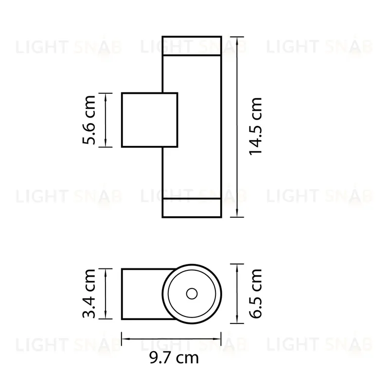 Уличный настенный светильник Lightstar Paro 351609 351609