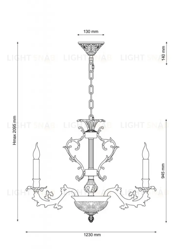 Подвесная люстра Lucia Tucci Firenze 1780.30.3 Antique Gold Firenze 1780.30.3 Antique Gold