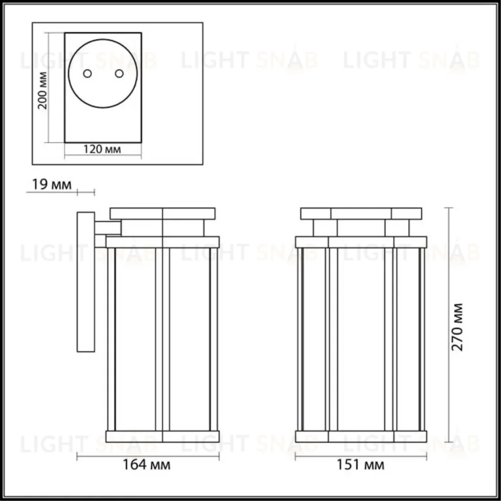 Уличный настенный светильник Odeon Light Gino 4048/1W 4048/1W