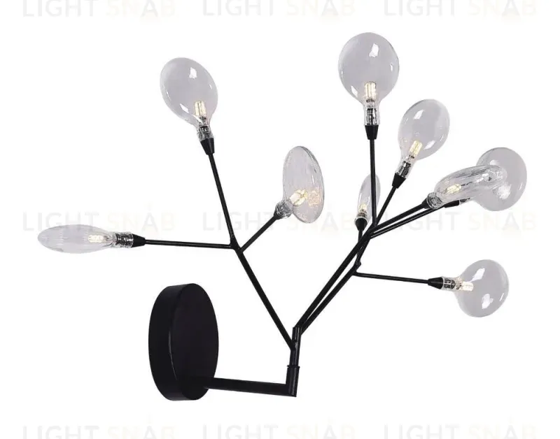 Бра Crystal Lux Evita AP9 BLack/Transparent Evita AP9 BLack/Transparent