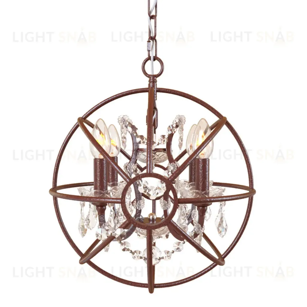 Подвесная люстра LOFT IT Foucaults orb crystal Loft1897/4 Loft1897/4