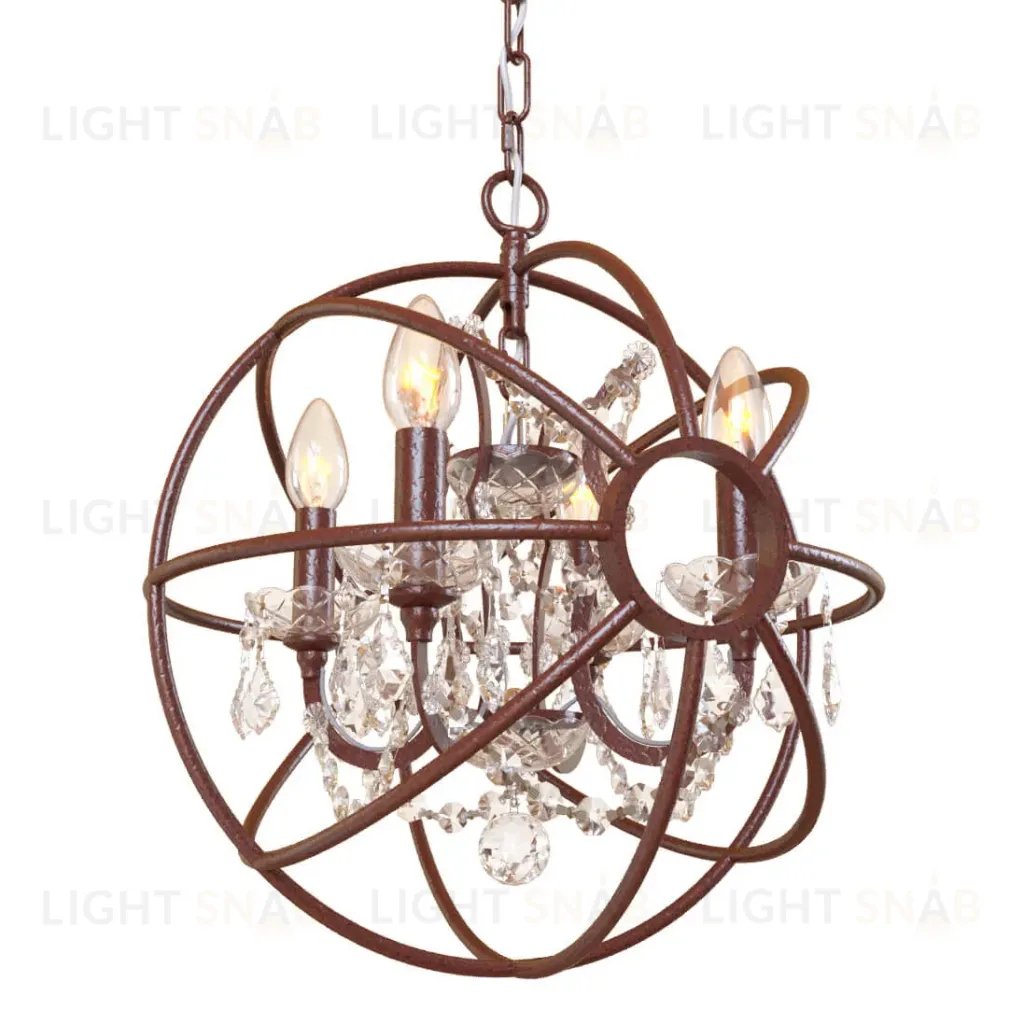 Подвесная люстра LOFT IT Foucaults orb crystal Loft1897/4 Loft1897/4