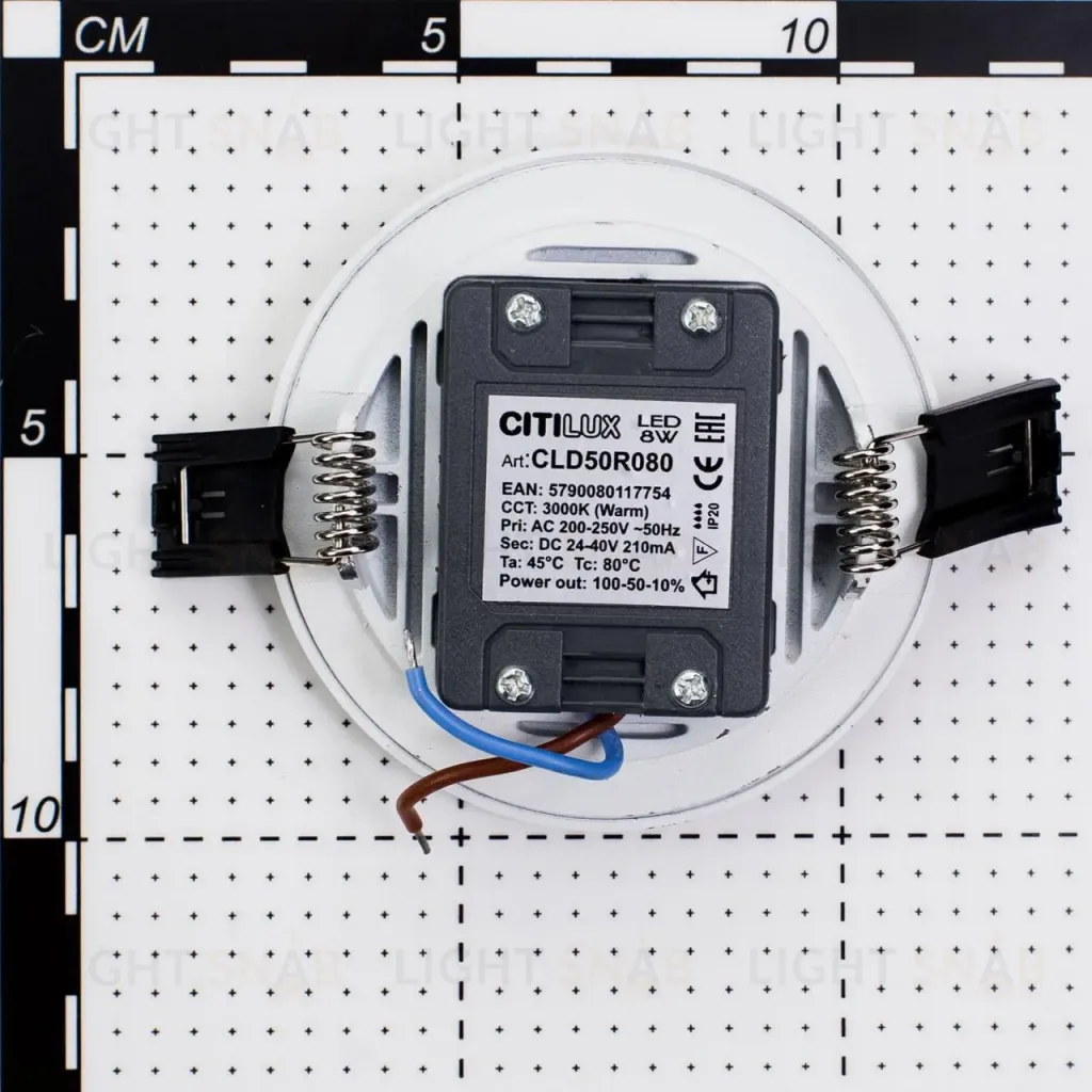 Встраиваемый светодиодный светильник Citilux Омега CLD50R080N CLD50R080N