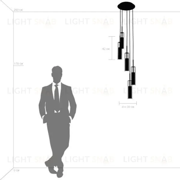 Подвесная люстра Lightstar Cilino 756056 756056