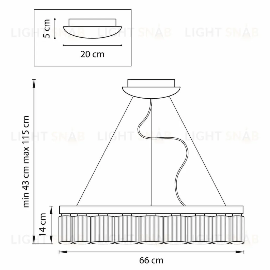 Подвесная светодиодная люстра Lightstar Nibbler 812186 812186