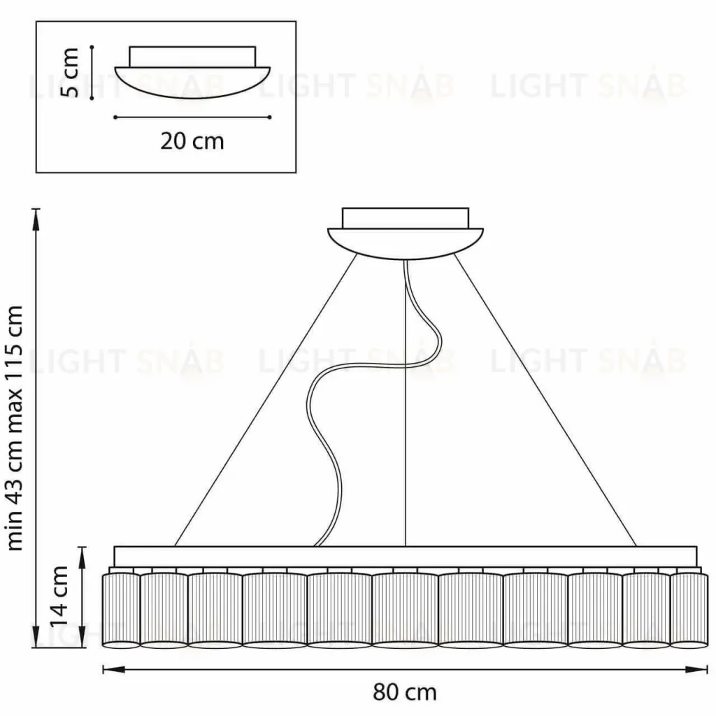 Подвесная светодиодная люстра Lightstar Nibbler 812236 812236