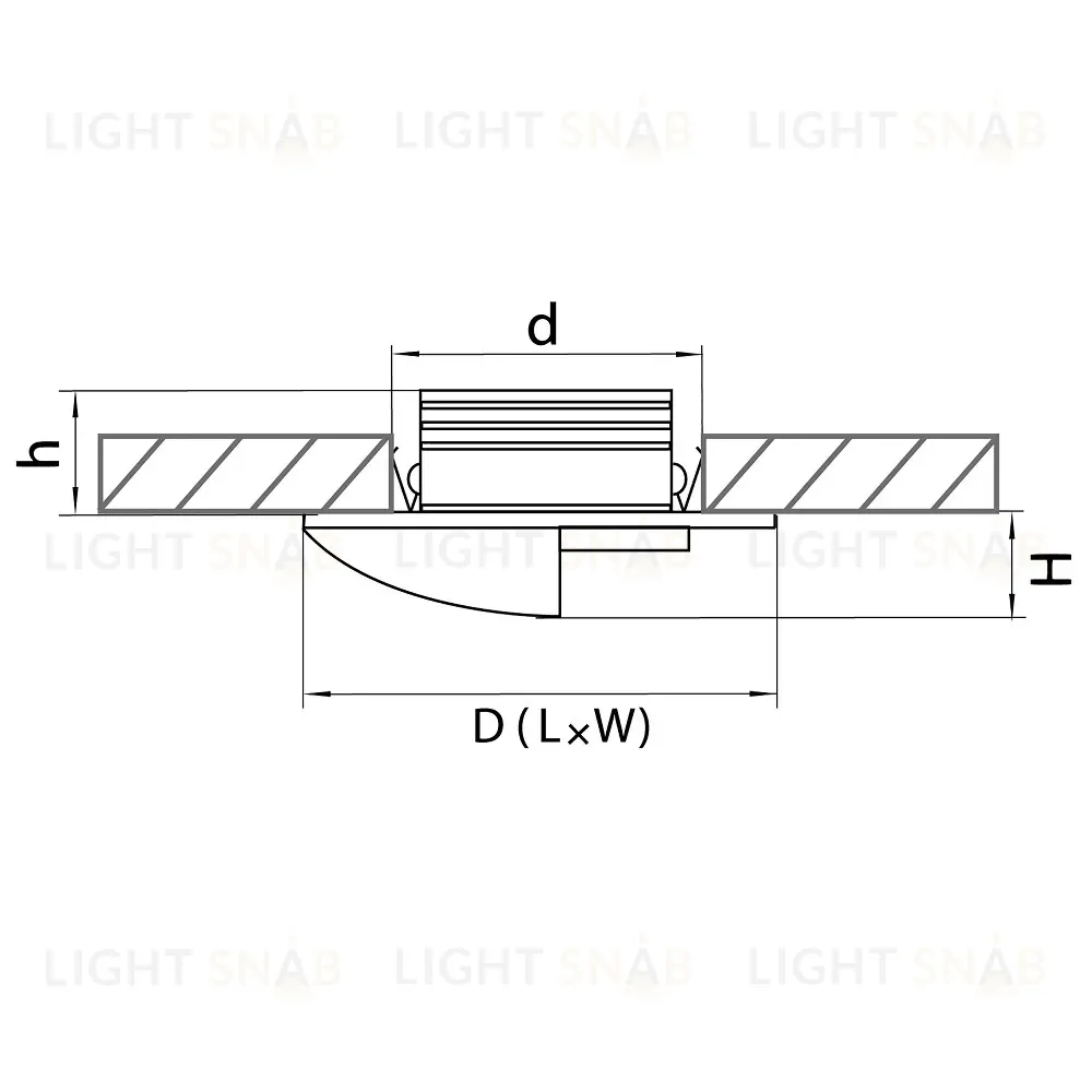 Встраиваемый светодиодный светильник Lightstar Lumina 212166 212166