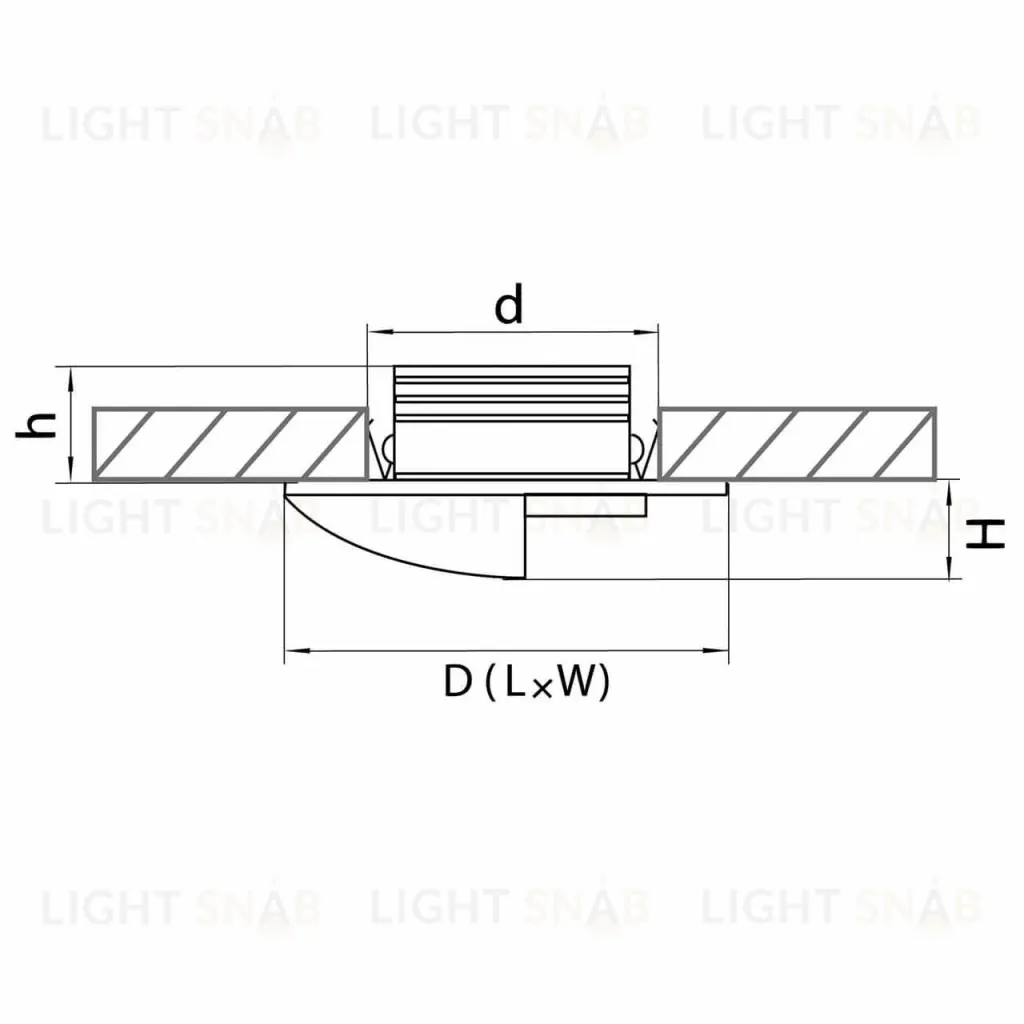 Встраиваемый светодиодный светильник Lightstar Lumina 212146 212146