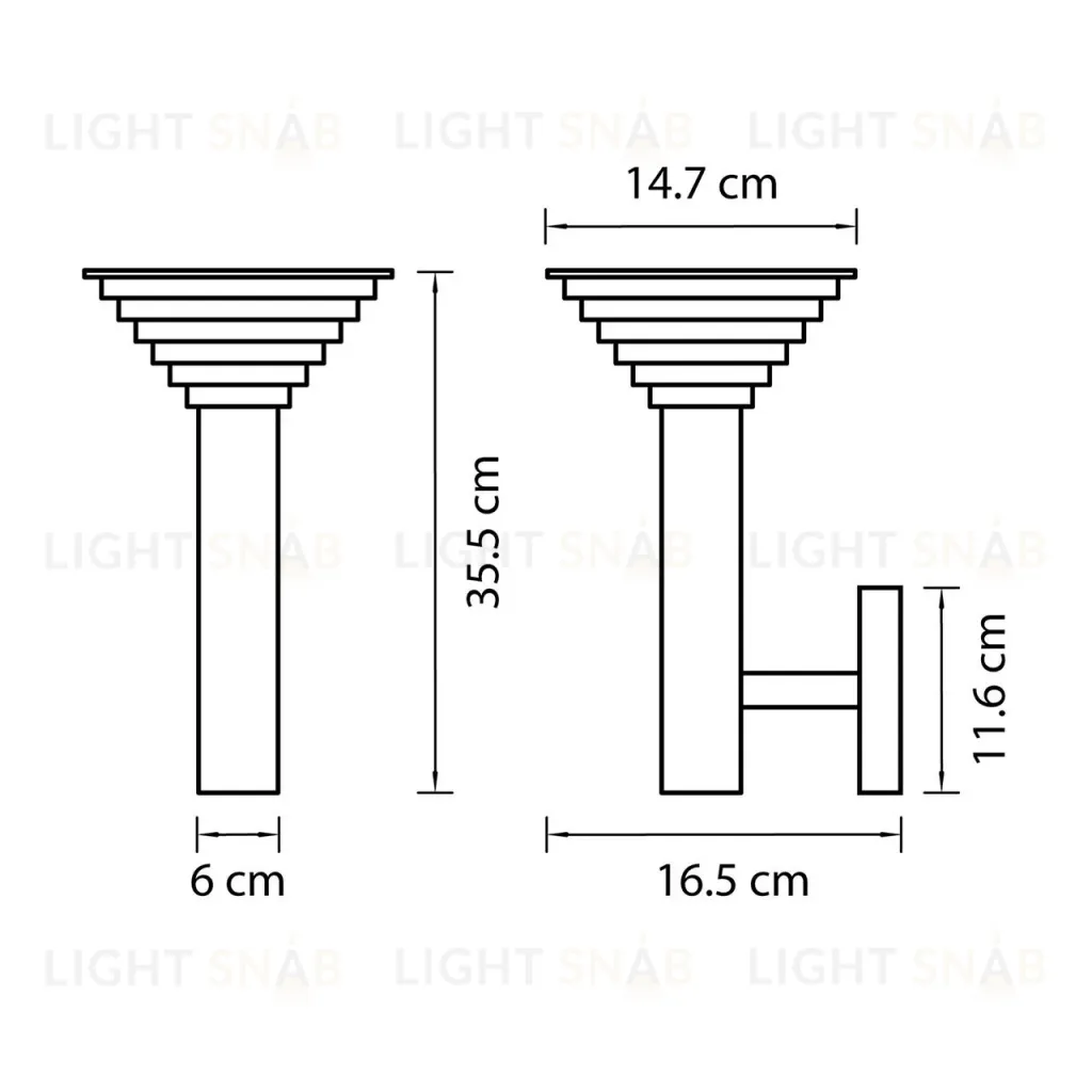 Уличный настенный светодиодный светильник Lightstar Piatto 379637 379637