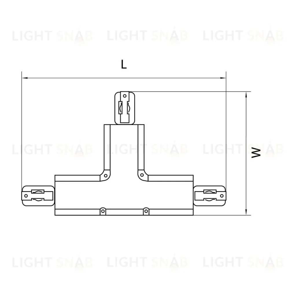 Коннектор T-образный Lightstar Barra 504137 504137