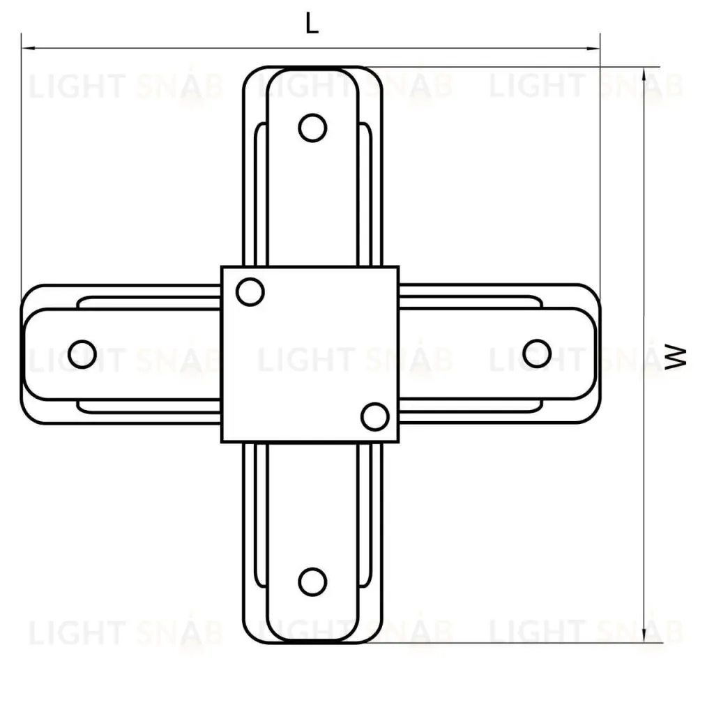 Коннектор X-образный Lightstar Barra 502146 502146