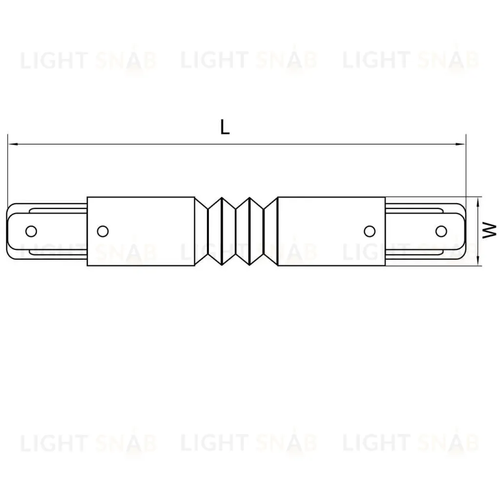 Коннектор гибкий Lightstar Barra 502156 502156