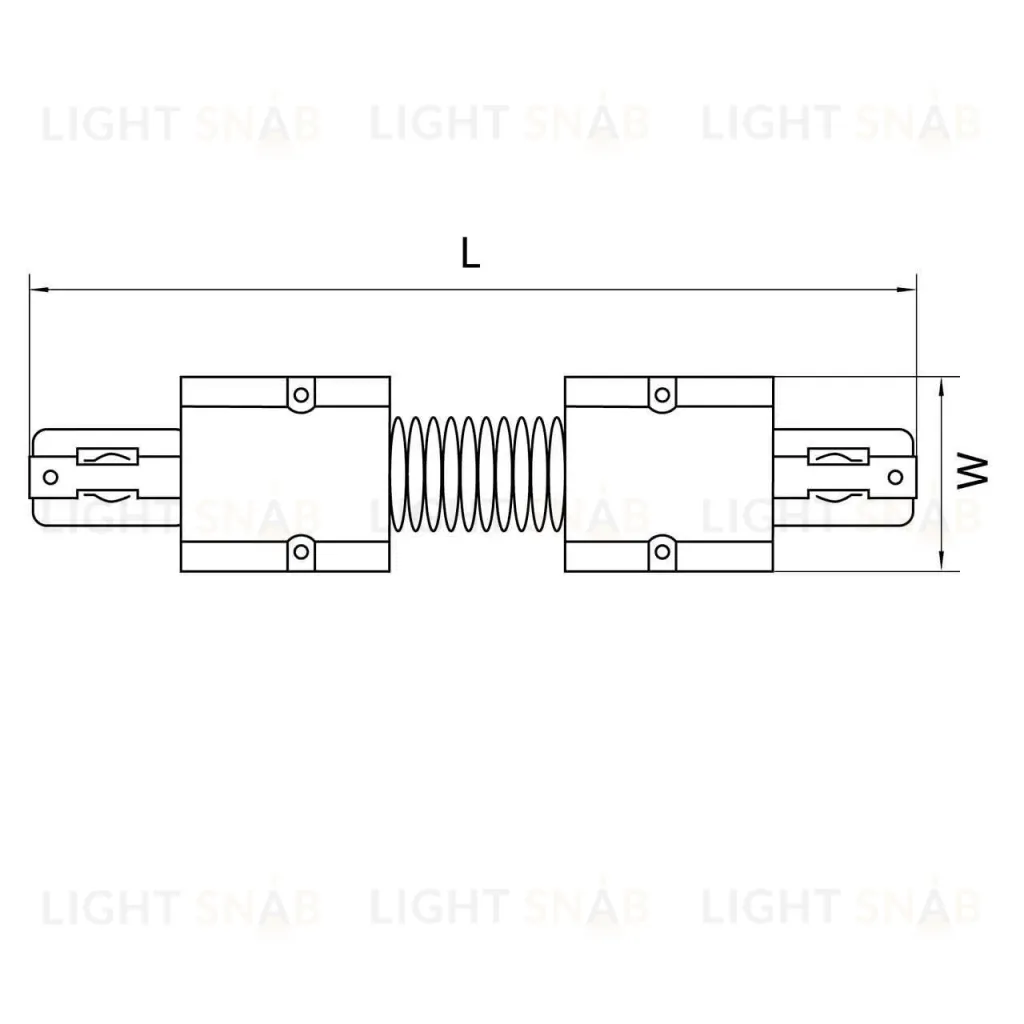 Коннектор гибкий Lightstar Barra 504159 504159