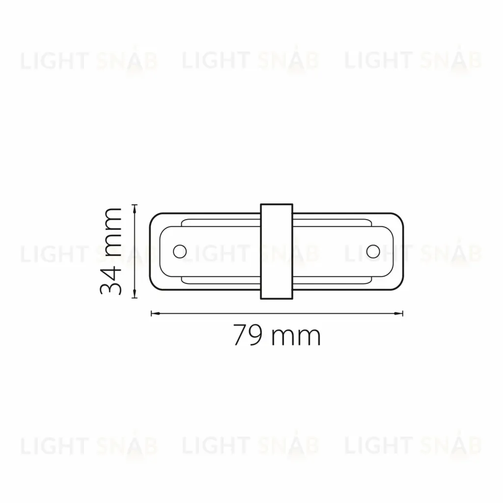 Коннектор прямой Lightstar Barra 502107 502107
