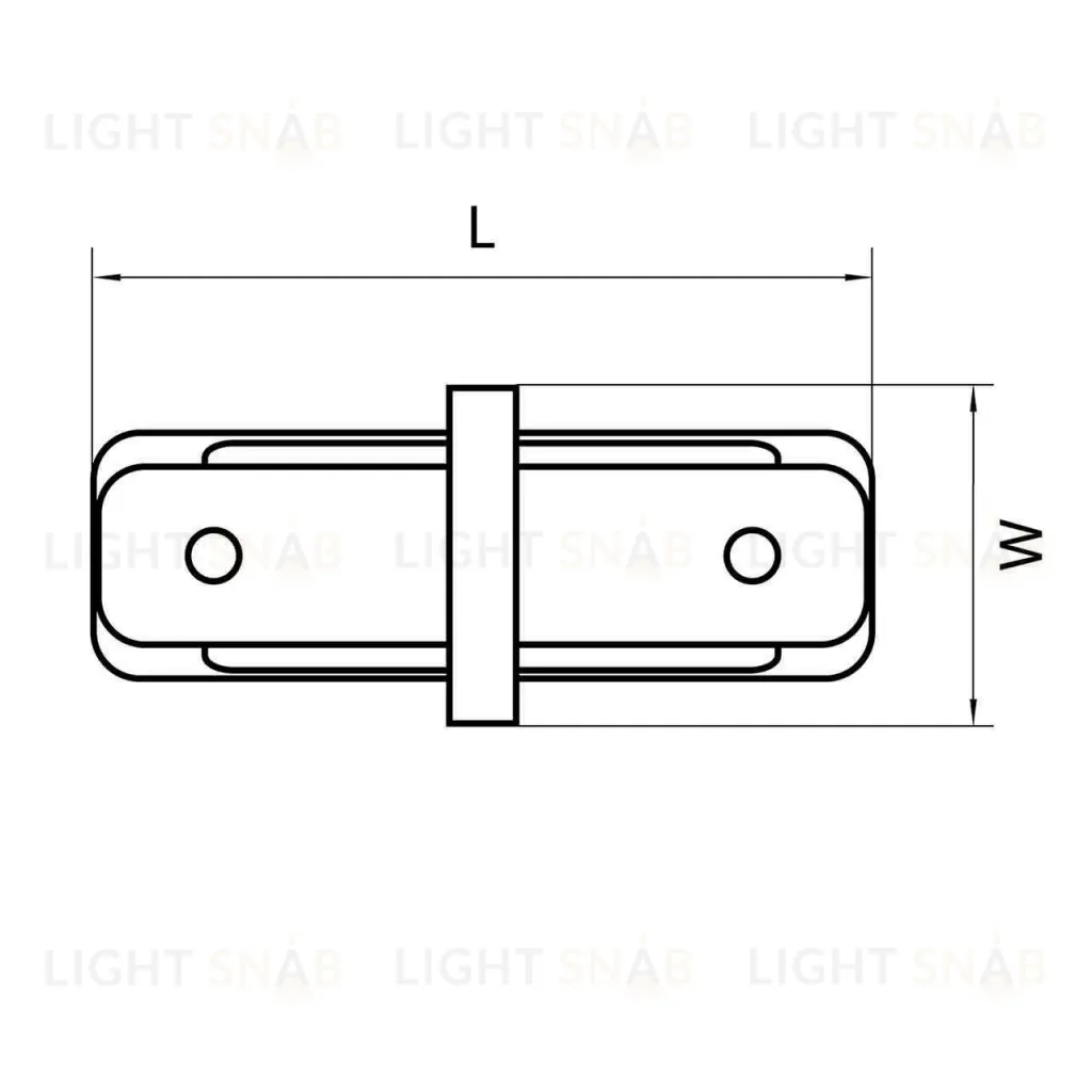 Коннектор прямой Lightstar Barra 502109 502109