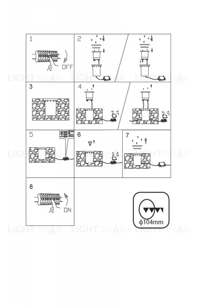 Ландшафтный светильник Lucide Biltin 11800/01/12 11800/01/12