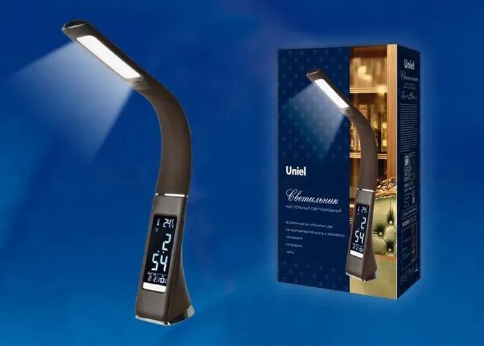 Настольная лампа (UL-00001817) Uniel TLD-542 Brown/LED/300Lm/5000K/Dimmer TLD-542 Brown/LED/300Lm/5000K/Dimmer