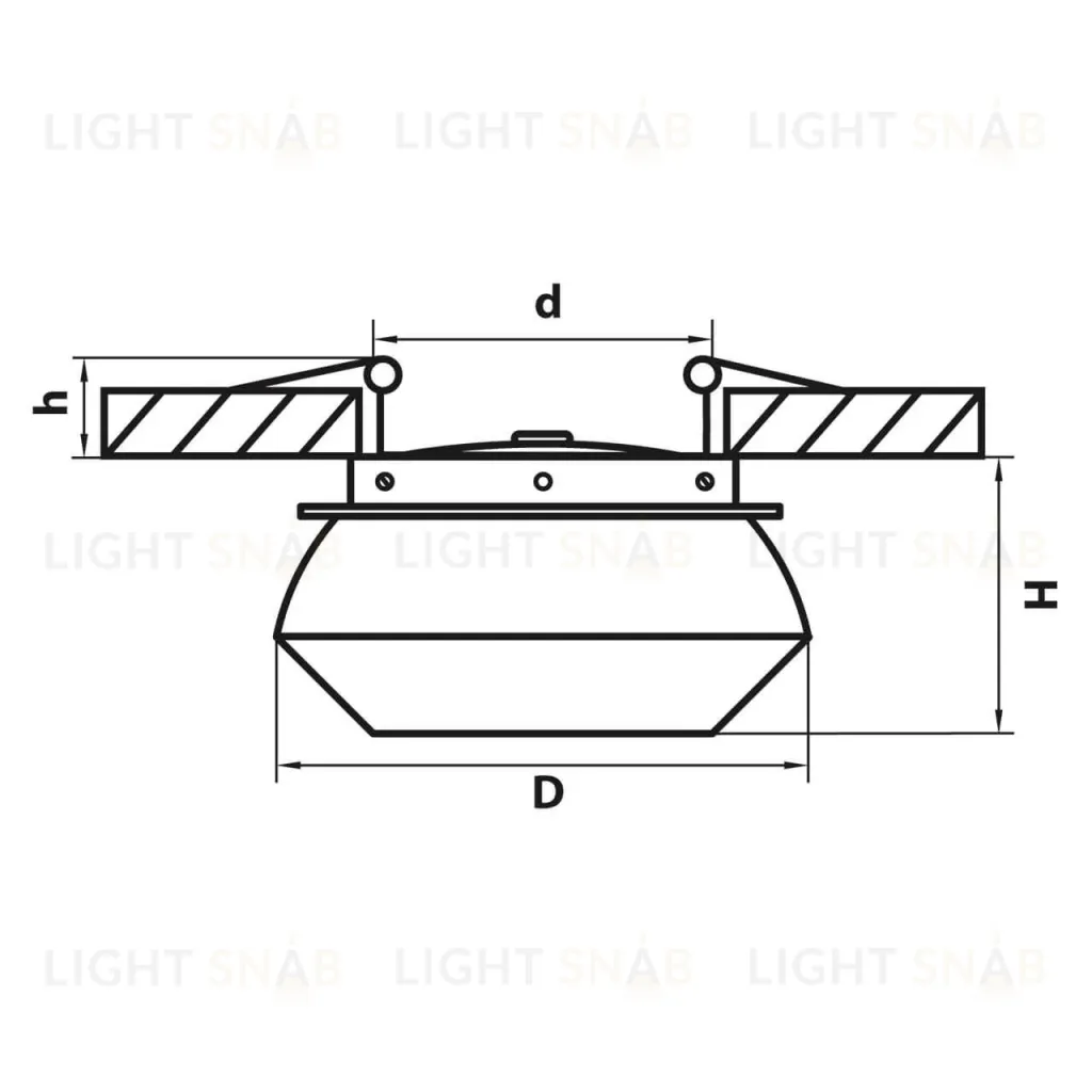 Встраиваемый светодиодный светильник Lightstar Orbe 051309 051309
