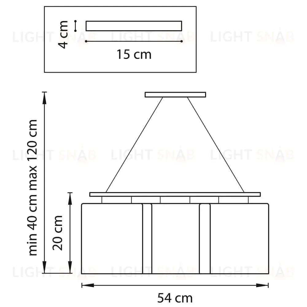 Подвесная люстра Lightstar Nubi Legno 802135 802135