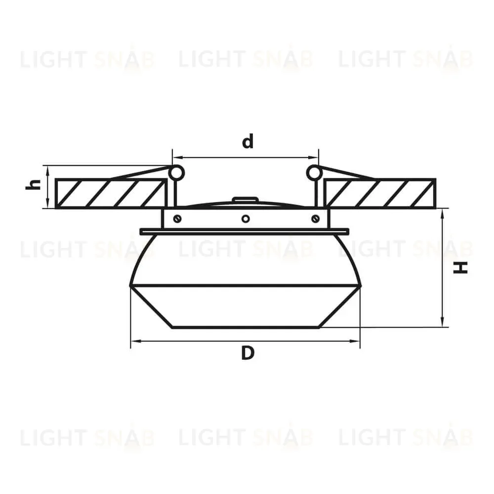 Встраиваемый светодиодный светильник Lightstar Orbe 051307 051307