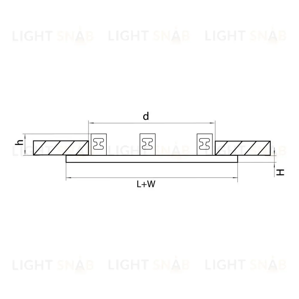 Рамка Lightstar Domino Round 214696 214696