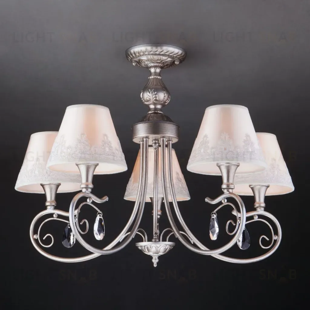 Потолочная люстра Eurosvet Incanto 60069/5 серебро 60069/5 серебро