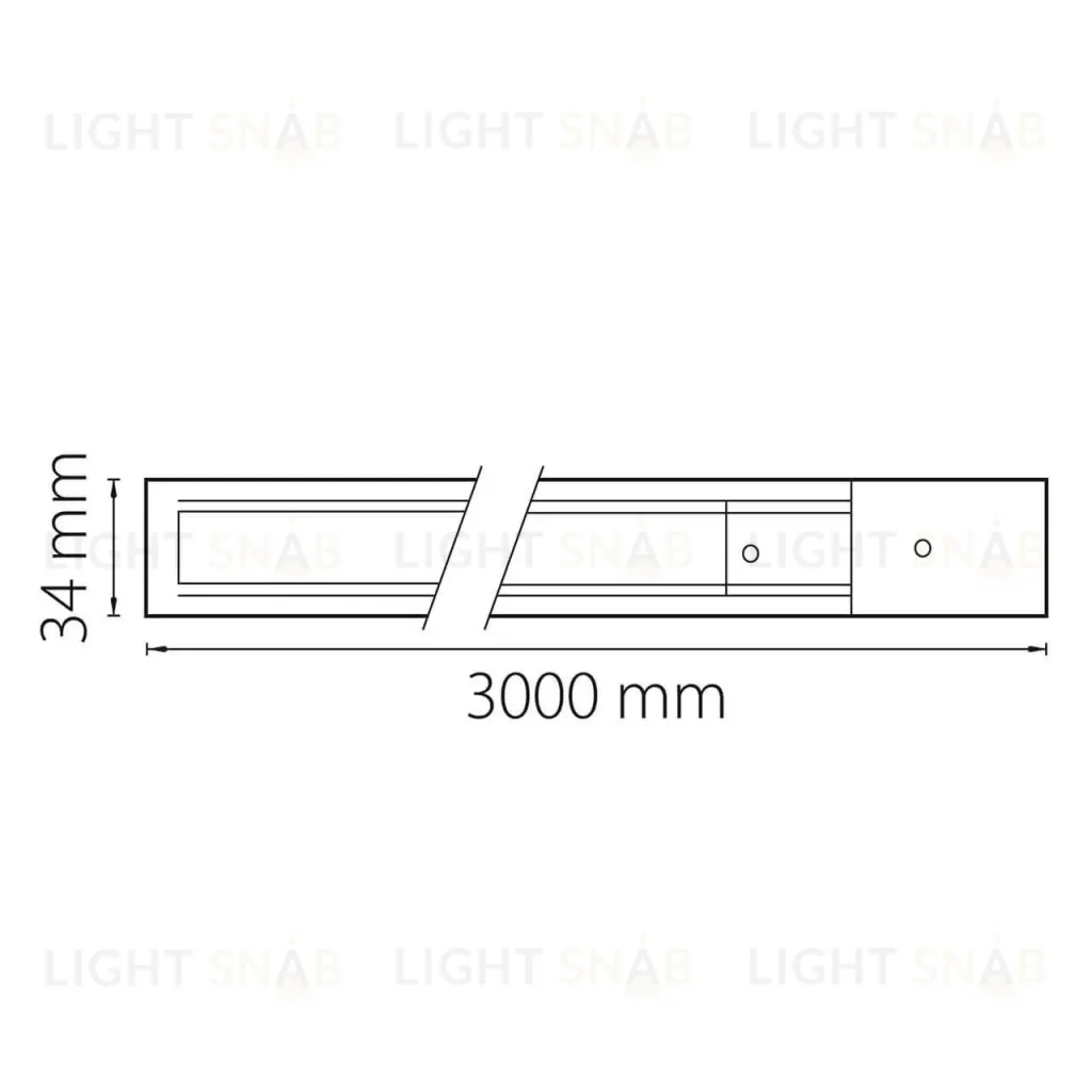 Шинопровод однофазный Lightstar Barra 502038 502038