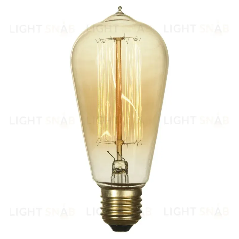Лампа накаливания Lussole LOFT E27 60W 2700K прозрачная GF-E-764 GF-E-764
