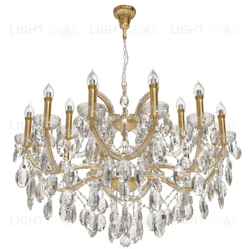 Подвесная люстра Crystal Lux Hollywood SP12+6 Gold Hollywood SP12+6 Gold