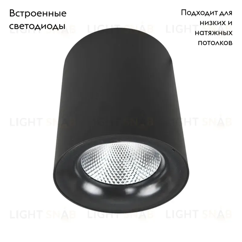 Потолочный светодиодный светильник Arte Lamp Facile A5112PL-1BK A5112PL-1BK