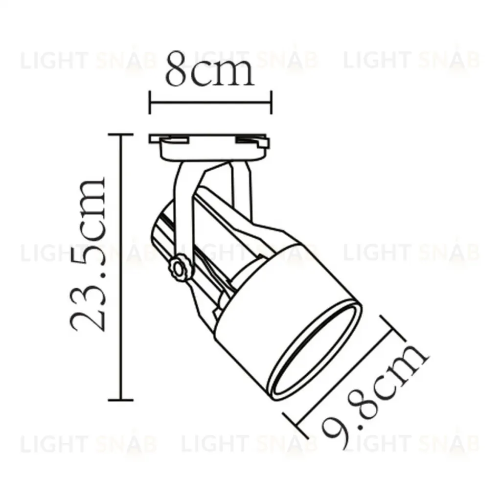 Трековый светильник Arte Lamp A6252PL-1BK A6252PL-1BK