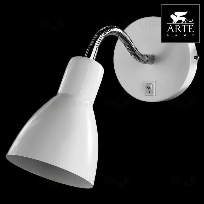 Спот Arte Lamp Dorm A1408AP-1WH A1408AP-1WH