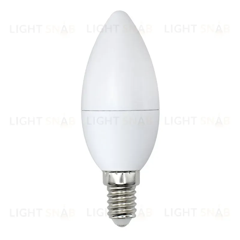 Лампа светодиодная (UL-00003804) Volpe E14 9W 3000K матовая LED-C37-9W/WW/E14/FR/NR LED-C37-9W/WW/E14/FR/NR картон
