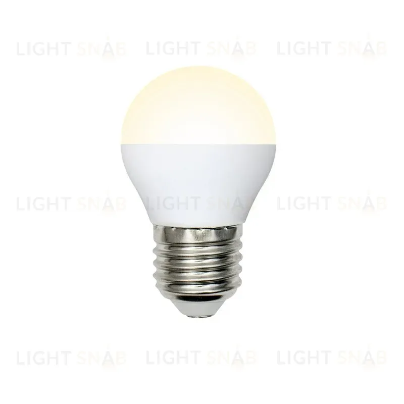 Лампа светодиодная (UL-00003829) Volpe E27 9W 3000K матовая LED-G45-9W/WW/E27/FR/NR LED-G45-9W/WW/E27/FR/NR картон
