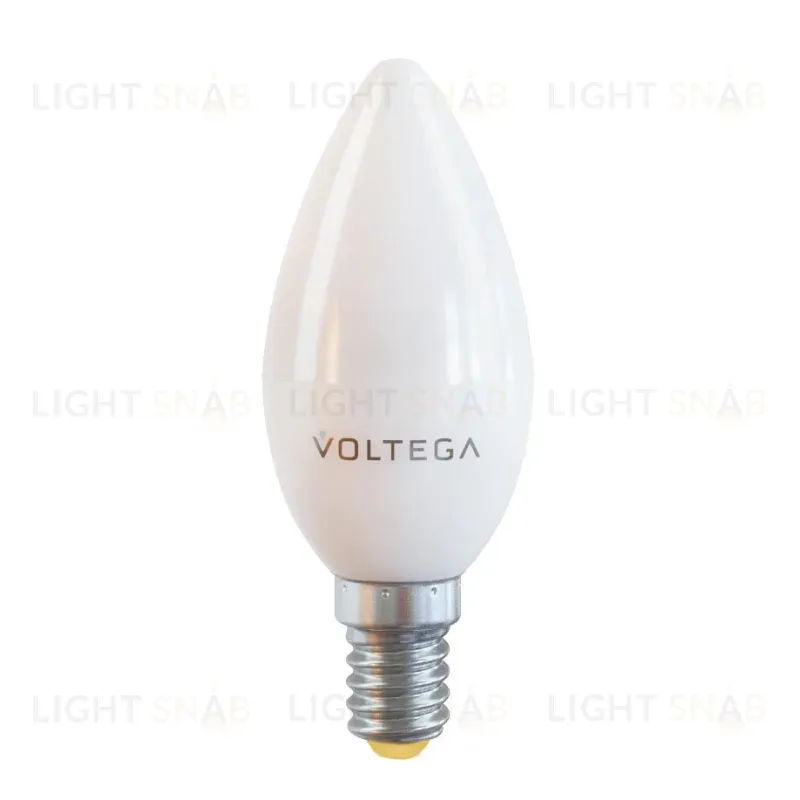 Лампа светодиодная Voltega E14 7W 2800К свеча матовая VG2-C37E14warm7W 7048 7048