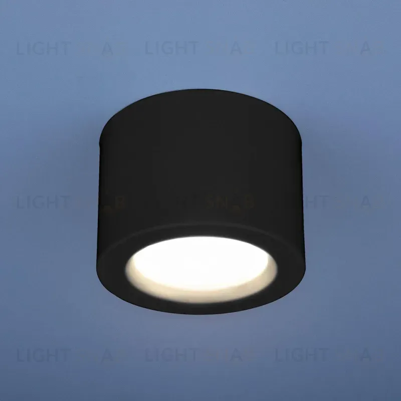 Потолочный светодиодный светильник Elektrostandard DLR026 6W 4200K черный матовый 4690389120688 4690389120688