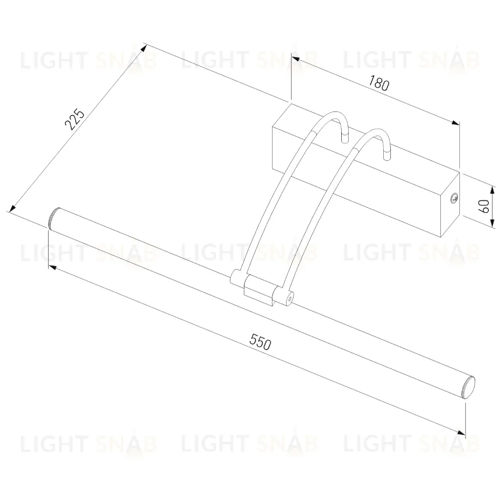 Подсветка для картин Elektrostandard Simple LED 10W 1011 IP20 никель 4690389106149 4690389106149