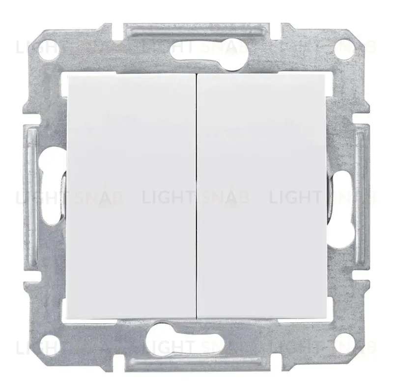 Выключатель двухклавишный Schneider Electric Sedna 10A 250V SDN0300121 SDN0300121