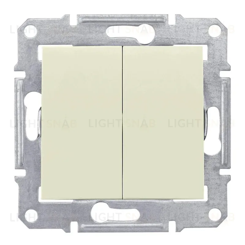 Выключатель двухклавишный Schneider Electric Sedna 10A 250V SDN0300147 SDN0300147