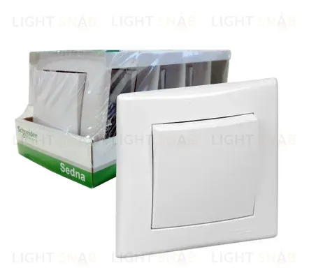Выключатель одноклавишный Schneider Electric Sedna 10A 250V (упаковка из 5 шт.) SDN0109121 SDN0109121
