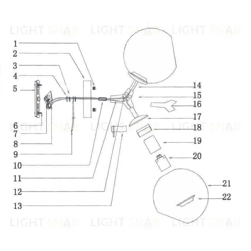 Бра Lightstar Beta 785627 785627