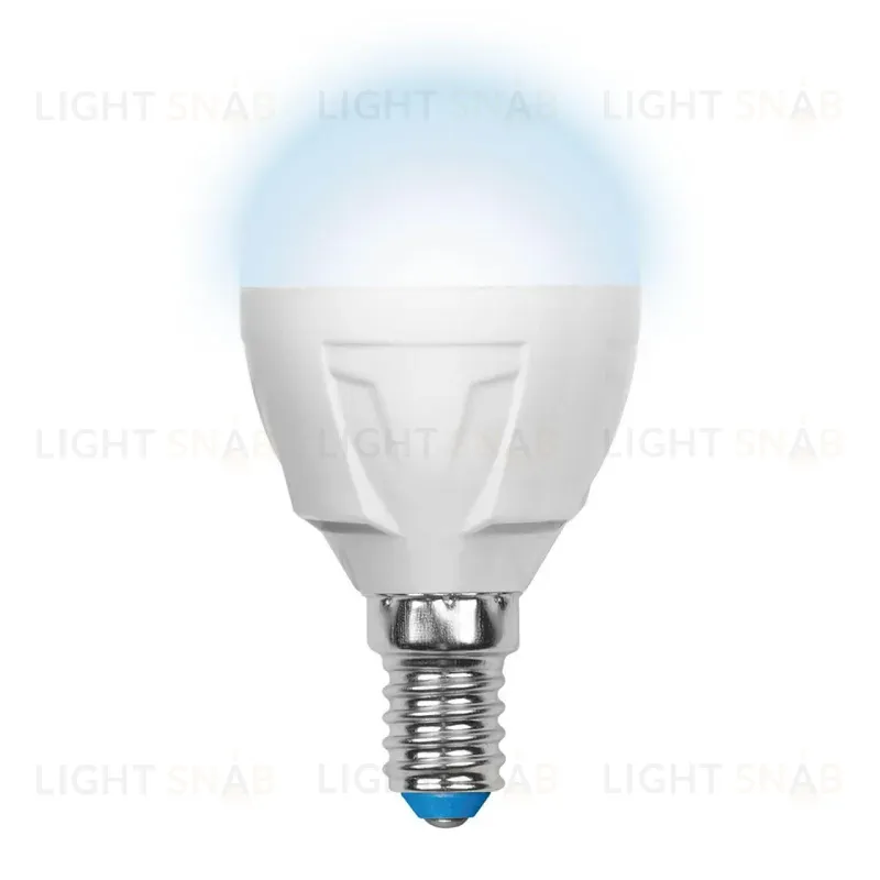 Лампа светодиодная (UL-00002417) Uniel E14 7W 4000K матовая LED-G45 7W/NW/E14/FR PLP01WH LED-G45 7W/NW/E14/FR PLP01WH картон
