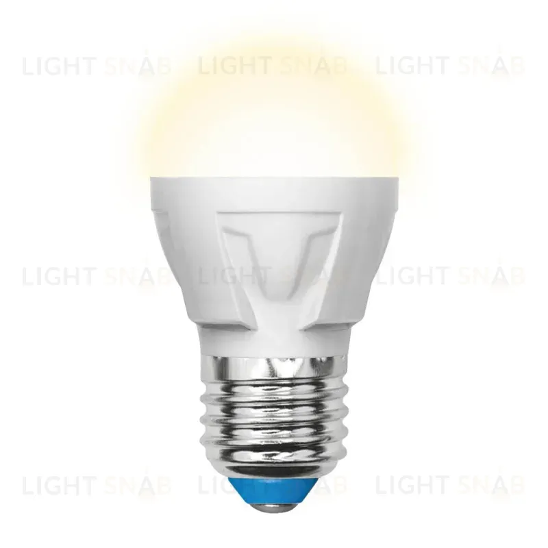 Лампа светодиодная (UL-00002420) Uniel E27 7W 3000K матовая LED-G45 7W/WW/E27/FR PLP01WH LED-G45 7W/WW/E27/FR PLP01WH картон