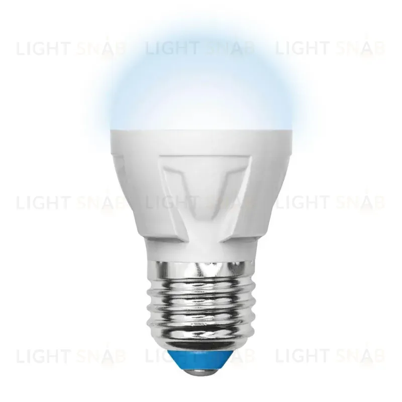 Лампа светодиодная (UL-00002418) Uniel E27 7W 4000K матовая LED-G45 7W/NW/E27/FR PLP01WH LED-G45 7W/NW/E27/FR PLP01WH картон