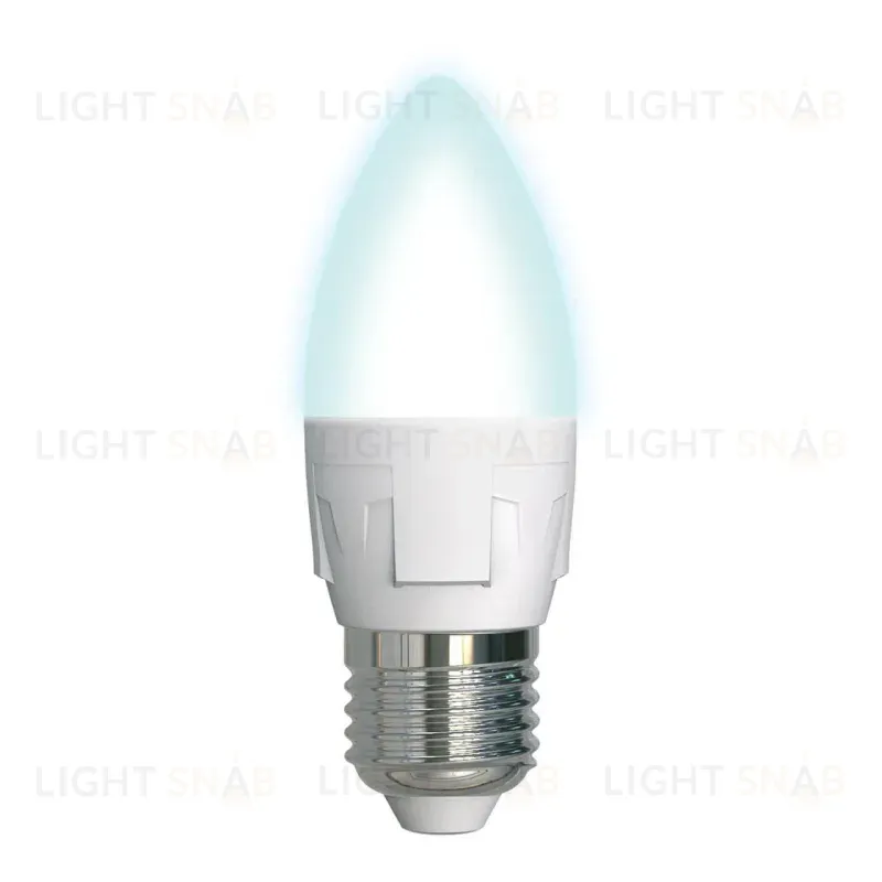 Лампа светодиодная (UL-00002412) Uniel E27 7W 4000K матовая LED-C37 7W/NW/E27/FR PLP01WH LED-C37 7W/NW/E27/FR PLP01WH картон