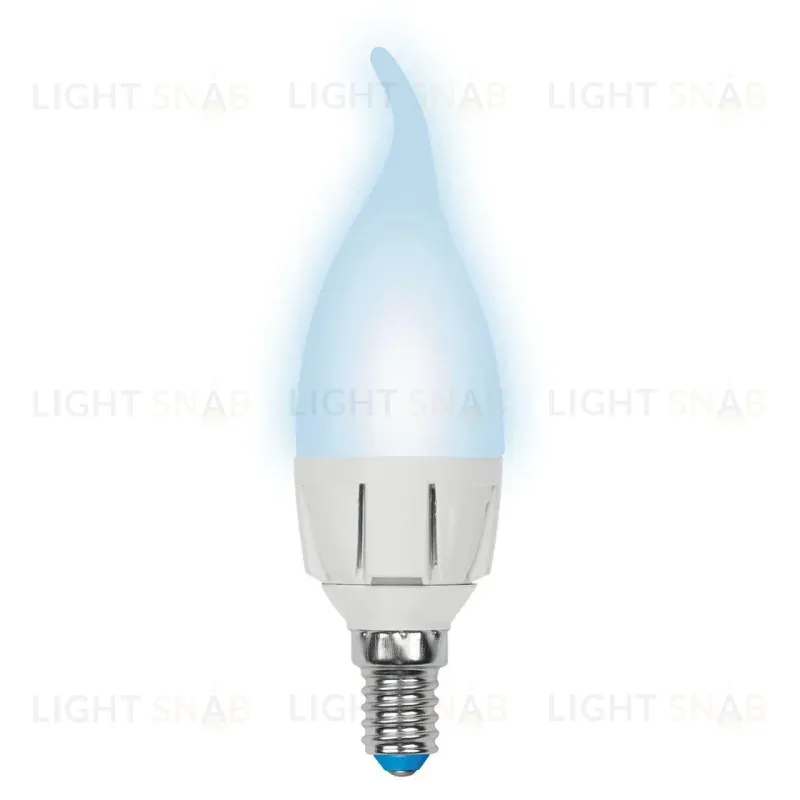 Лампа светодиодная (UL-00002415) Uniel E14 7W 4000K матовая LED-CW37 7W/NW/E14/FR PLP01WH LED-CW37 7W/NW/E14/FR PLP01WH картон