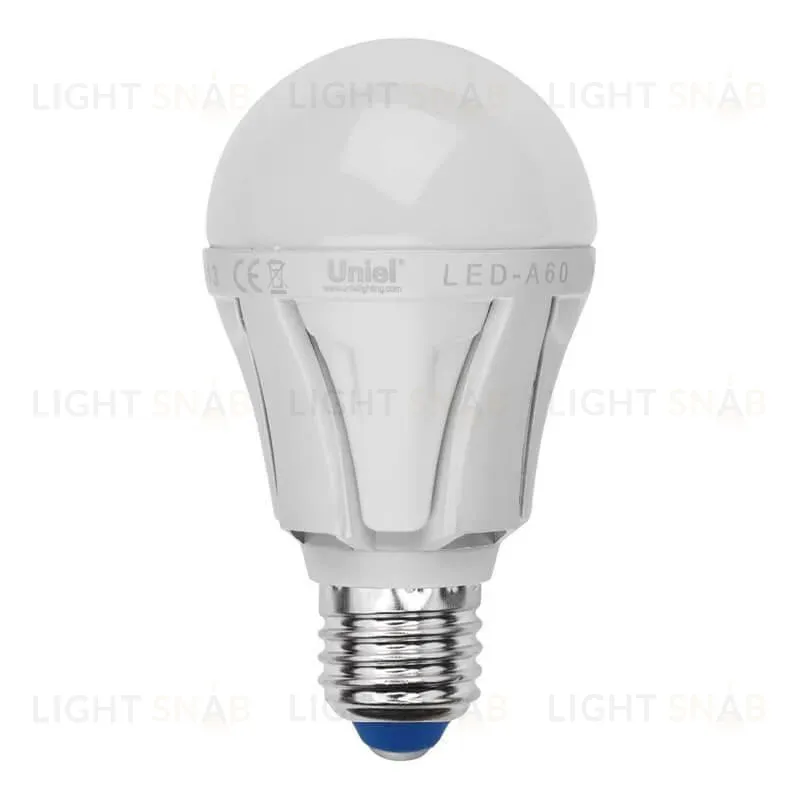Лампа светодиодная (UL-00001526) Uniel E27 12W 3000K матовая LED-A60 12W/WW/E27/FR PLP01WH LED-A60 12W/WW/E27/FR PLP01WH картон