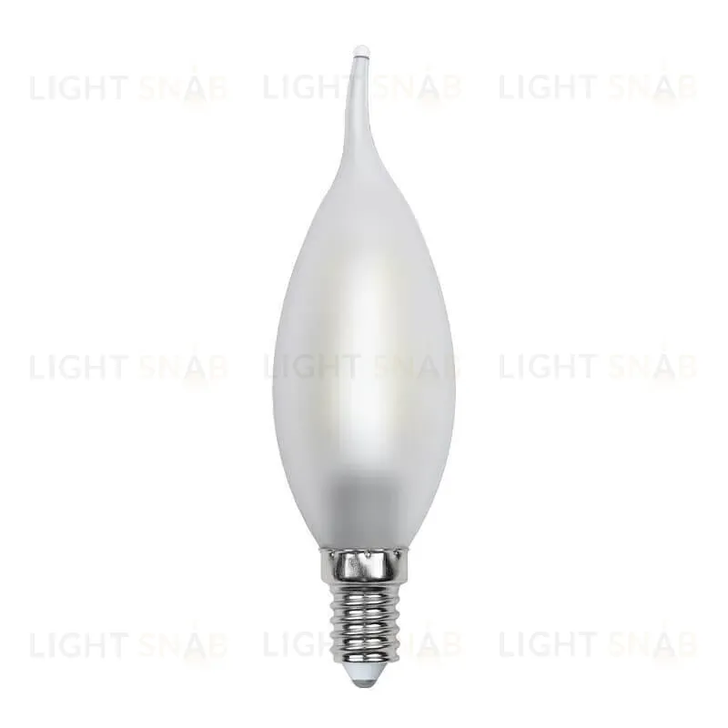 Лампа светодиодная филаментная (UL-00000306) Uniel E14 6W 3000K матовая LED-CW35-6W/WW/E14/FR PLS02WH LED-CW35-6W/WW/E14/FR PLS02WH картон