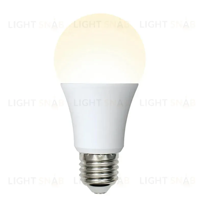 Лампа светодиодная (UL-00002371) Uniel E27 10W 3000K матовая LED-A60-10W/WW/E27/FR/MB PLM11WH LED-A60-10W/WW/E27/FR/MB PLM11WH картон