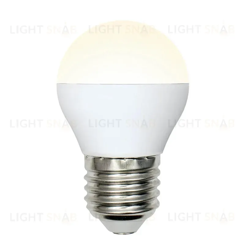 Лампа светодиодная (UL-00002377) Uniel E27 6W 3000K матовая LED-G45-6W/WW/E27/FR/MB PLM11WH LED-G45-6W/WW/E27/FR/MB PLM11WH картон